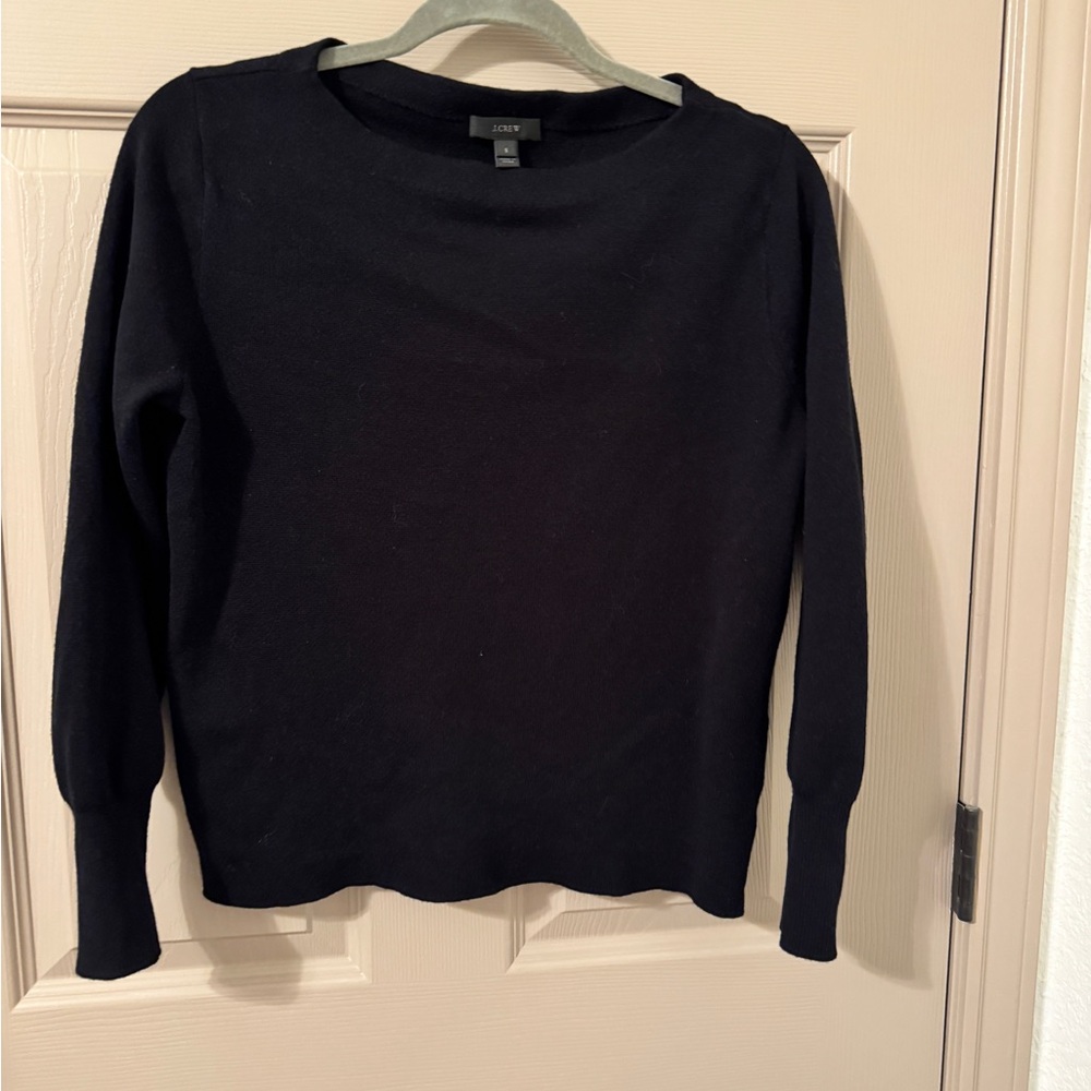 J. Crew Midnight Black Knit Top